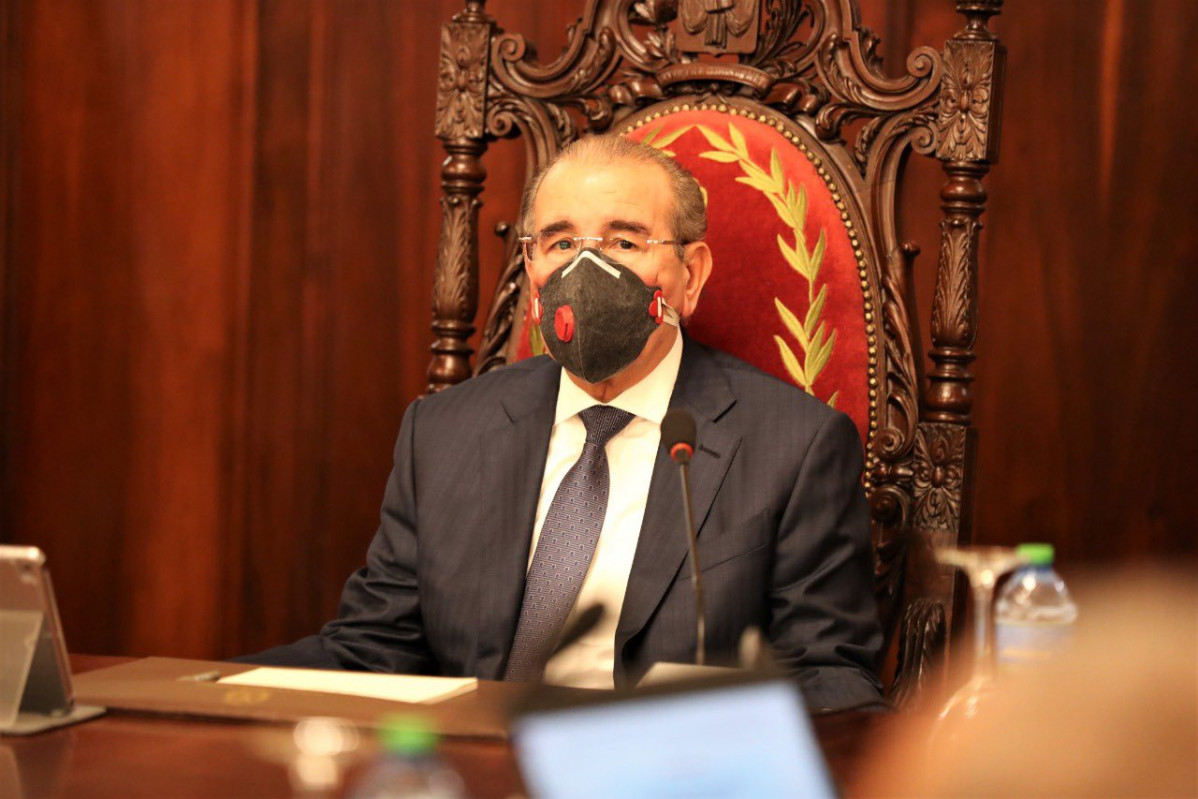Danilo Medina en Palacio Nacionalb