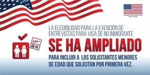 Embajada de eeuu exonera de entrevista a menores en solicitud de visa de no inmigrante por primera vez