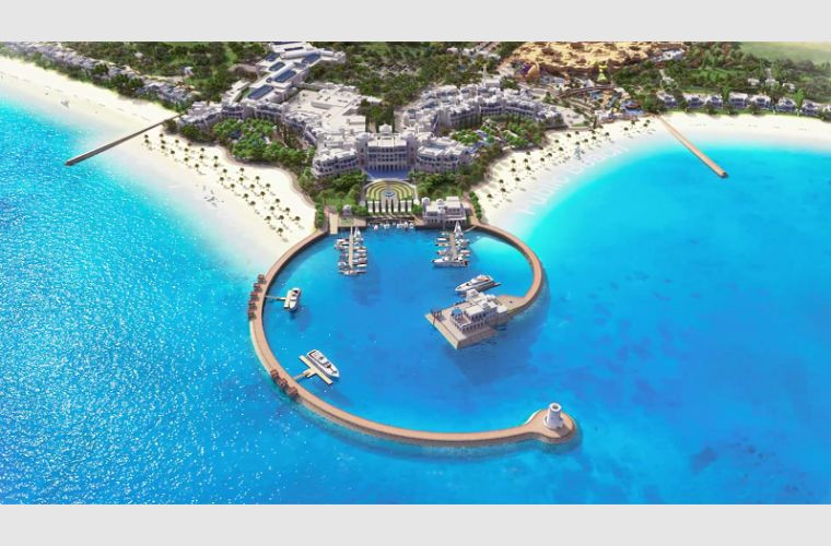Hilton salwa beach resort villas overview (1)