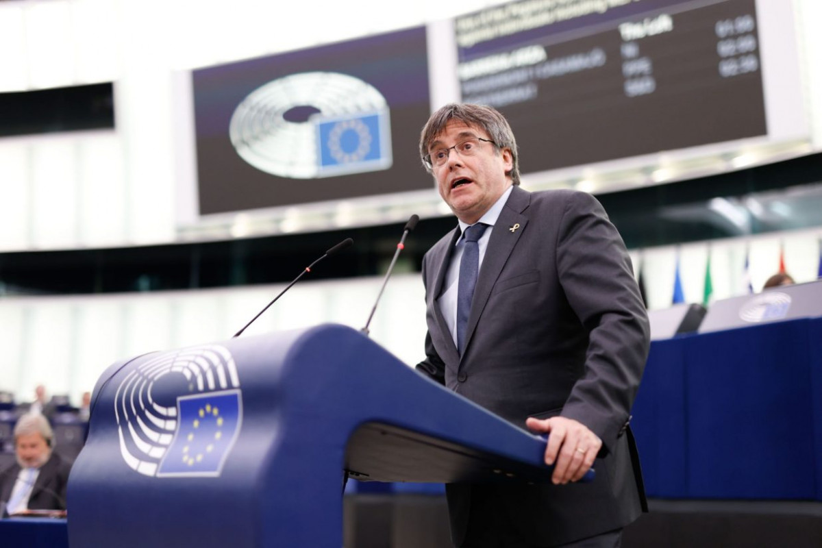 Fotografia 1 Carles Puigdemont al parlament europeu